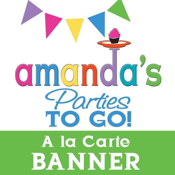 Party Banner - Printable A la Carte Party Single by Amanda's Parties To Go Il_570xn
