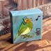 Whimsical Home Decor, Songbird Painting, Music, Original Acrylic Painting