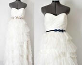 Love-Beach Country Bride-Custom A-line Sweetheart romantic tulle wedding dress gown