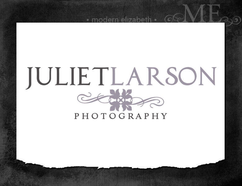 SALE :) Premade Logo Design for Photography or Business Hand Drawn Custom Pre-made Logo, 2 Watermarks & Instructions  (Juliet Larson)