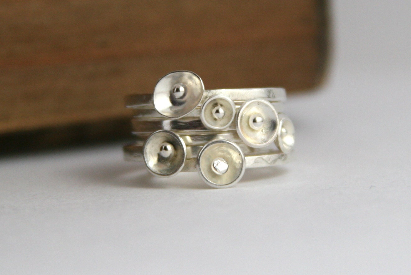 Sweet Poppy Stacking Ring