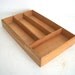 Vintage Dovetailed Divided Box Cutlery Tray