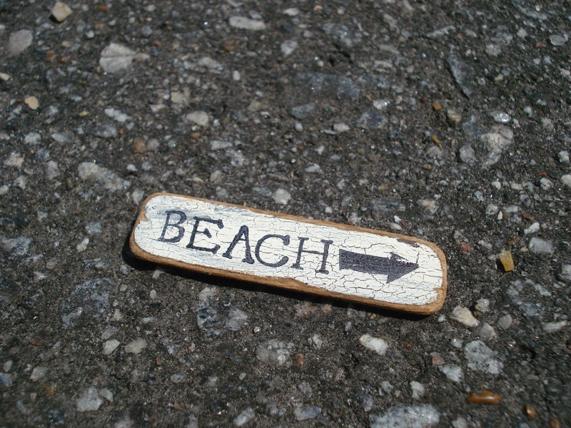 Little Sign- Beach- Dollhouse Miniatures