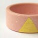 Gilded Jewelry - Gold and Pink Porcelain Sunset Ring - Size 7.5 - Size P