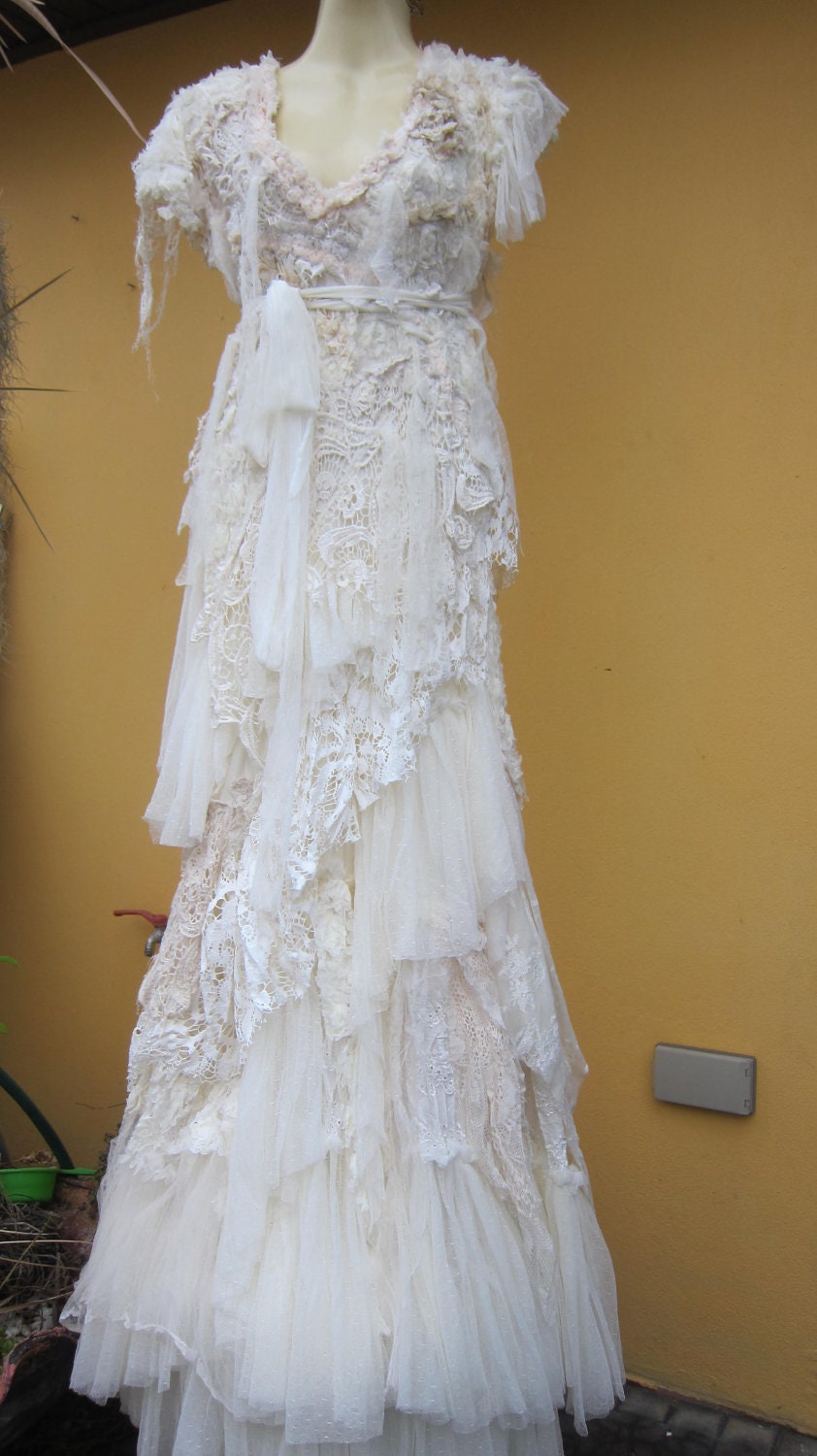 made for you to say i do....vintage inspired bohemian dress made from a ton of love...