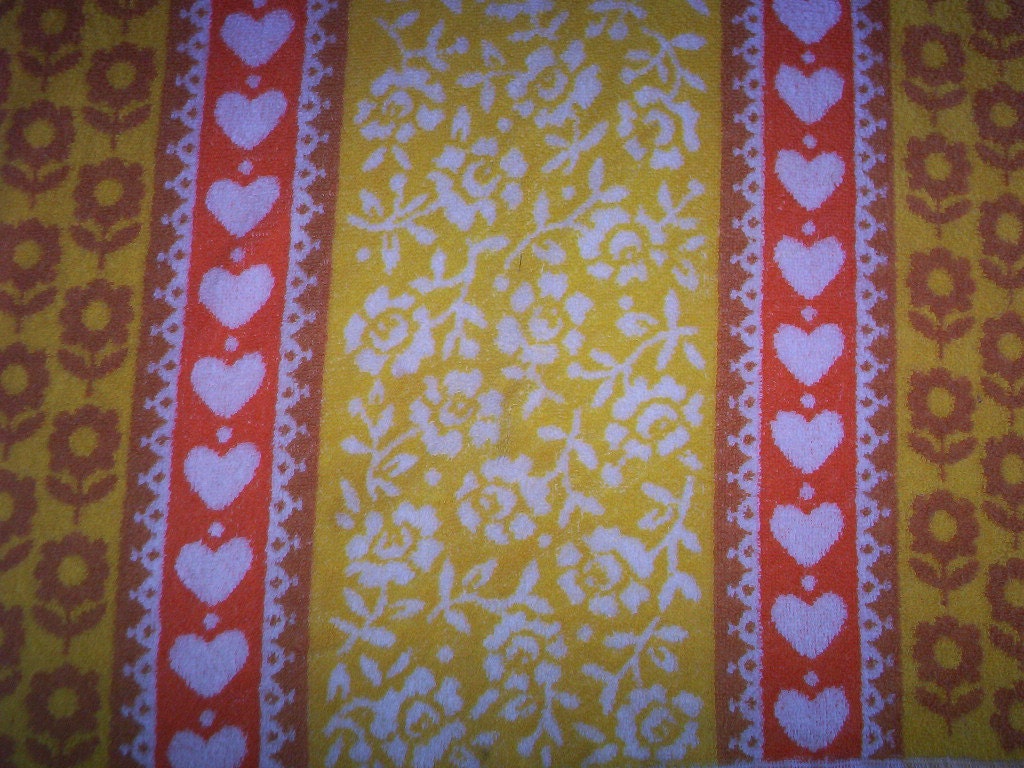 Hearts & Flowers Bath Towel By St Mary's