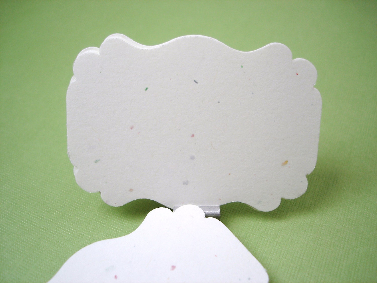 50 Stardust White Tags Bracket Cards Scrapbooking Journaling Tags Escort Cards Favor Tags - No789
