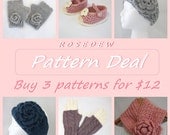 PDF Crochet PATTERN Deal: Buy 3 Patterns and Save