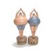 Folk Art Primitive Swimmer Diving Couple