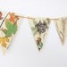 Autumn bunting - fall bunting - fall garland - Paper Garland - Upcycled Paper Bunting - wedding decor