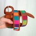 Rainbow Leather Guatemalan Belt