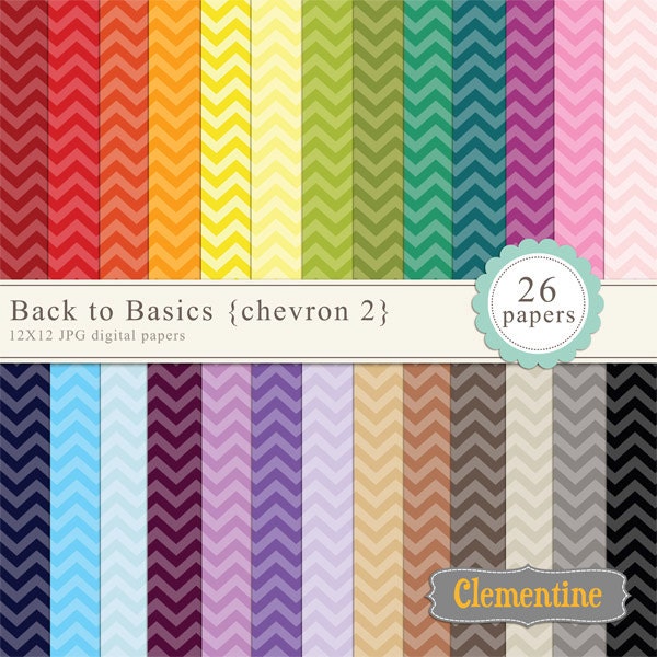 40% OFF SALE -Chevron digital paper 12x12, digital scrapbooking paper, royalty free commercial use- chevron2- Instant Download