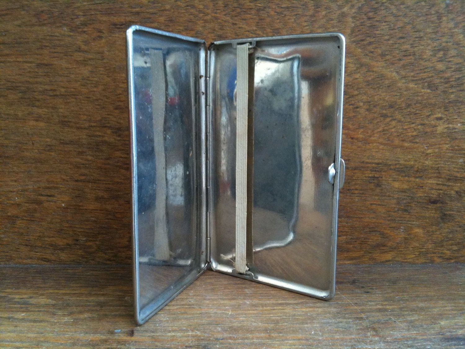 Vintage English Silver Colored Cigarette Case