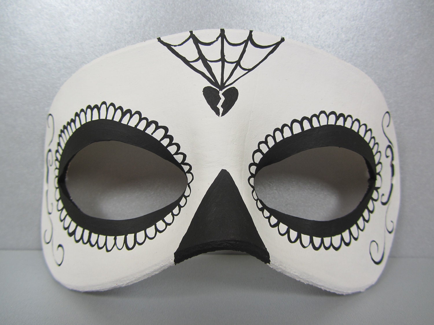 Day of the Dead black and white mask