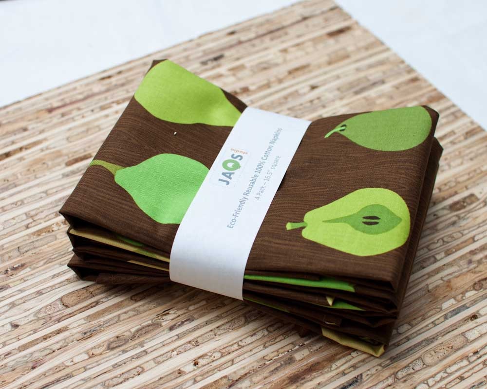 Eco-Friendly Large Cloth Napkins - Set of 4 - (N800)