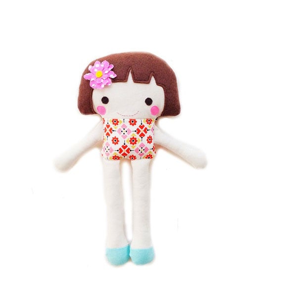 Doll Sewing Pattern - Mini Girl Doll Pattern - PDF