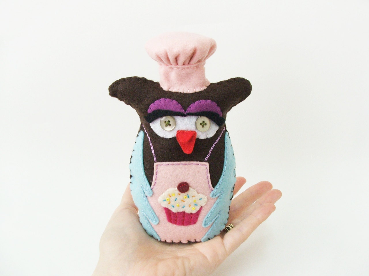 Owl doll The pastry cook owl - Julia