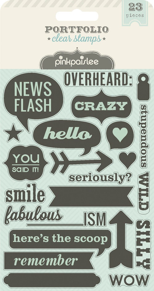 Acrylic Stamps from Pink Paislee Portfolio