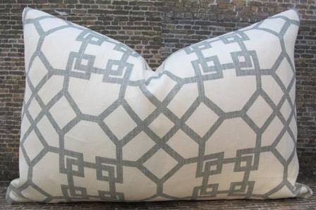 Designer Pillow Cover 12 x 18 Windsor Smith - Pelagos Mist