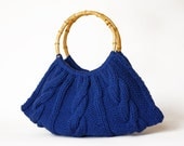 dark blue hand bag Handmade - Handbag - Shoulder Bag