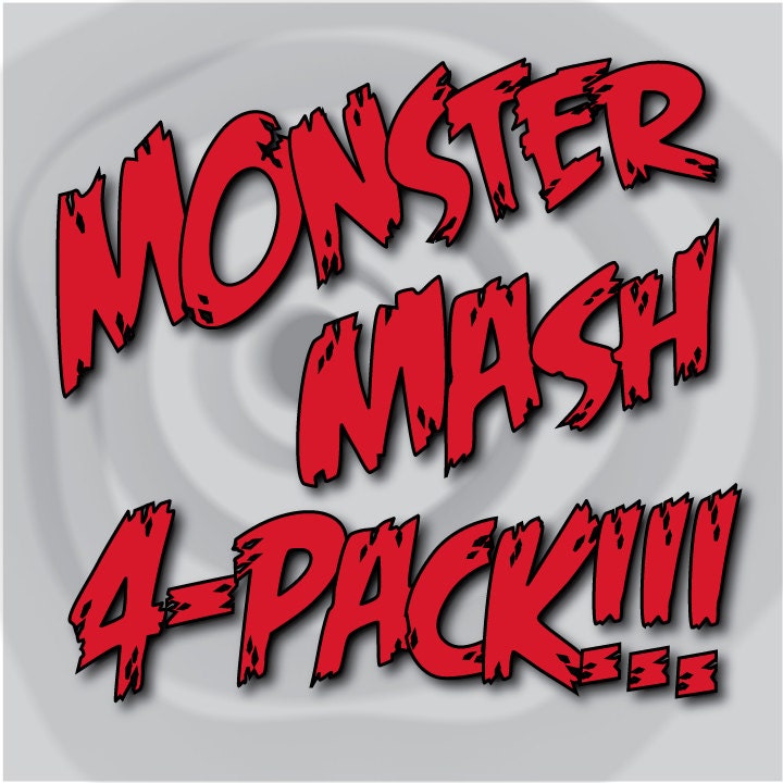 MONSTER MASH 4 PACK - choice of 4 classic horror screen printed t-shirts