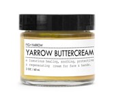 YARROW BUTTERCREAM - 2 oz - reparative, regenerative & soothing cream for face and hands - organic - apothecary