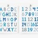 ABC Poster and Numbers // Kids Wall art // ABC art print // Choose your colors