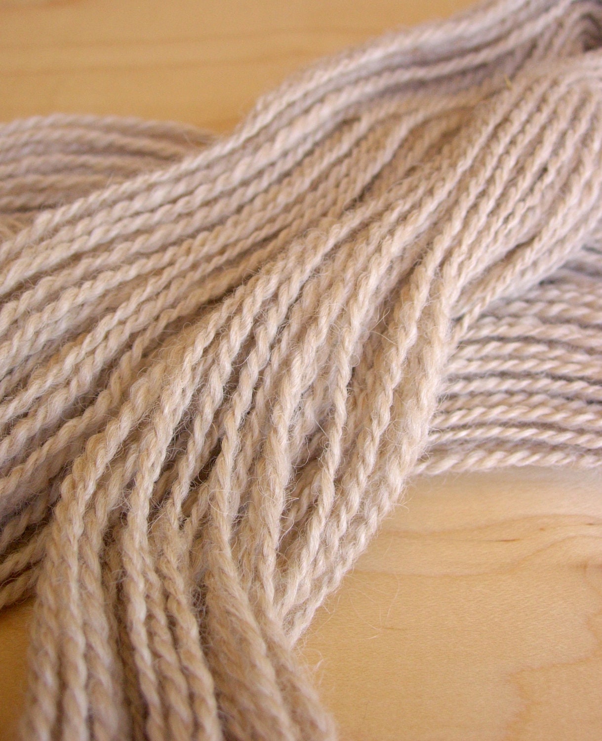 Handspun Yarn - superfine Alpaca, USA-grown, so soft, 2-ply, worsted weight