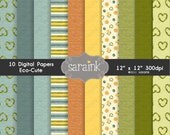Eco-Cute Digital Papers Download