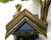 Wood Bird House- Eco Friendly-  Rustic Outdoor Art Decor- Art for Bird Lovers- Garden Decor