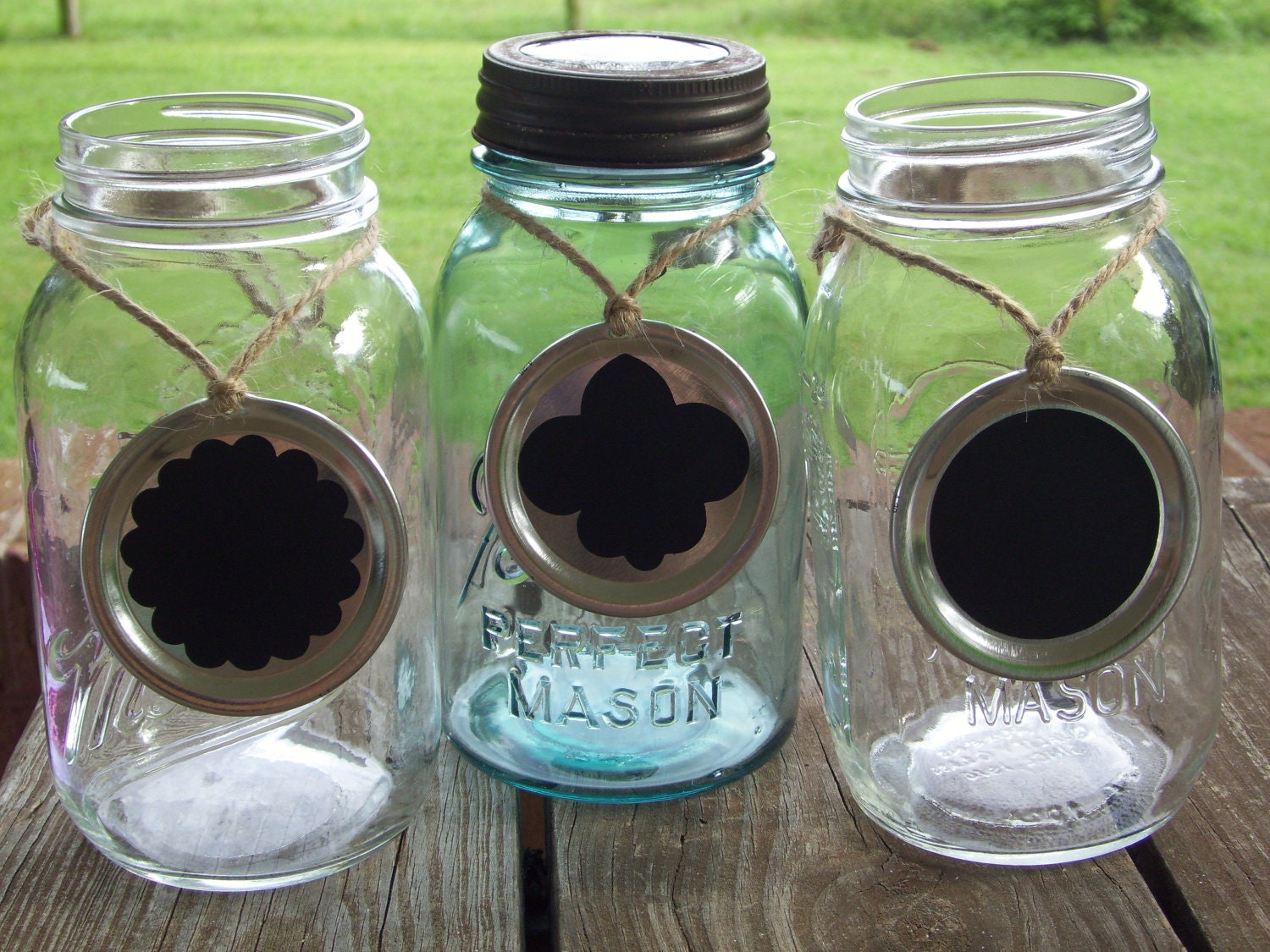 Wedding Centerpiece Mason Jar Lid Centerpiece Chalkboard Table Numbers Wedding Table Centerpieces Mason Jar Wedding Spring Wedding