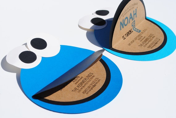 Cookie Monster Invitations