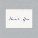 Printable Thank You Card - Calligraphy (Blank)