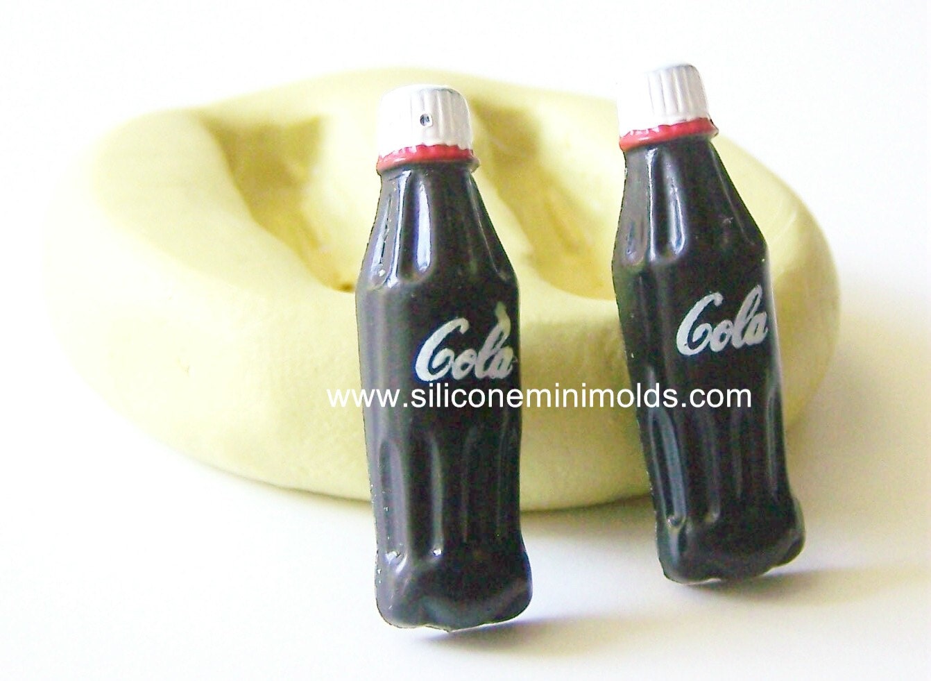 Coke soda bottle mold 623  - silicone mold, craft mold, porcelain mold, jewelry mold, food mold, pop up mold, clays mold, flexible mold