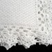 Knitted Baby Blanket - White Mohair