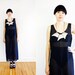 SUMMER CLEARANCE Vtg 90s Black Sheer Maxi Dress M/L