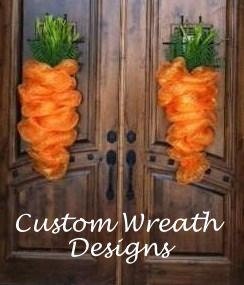 Easter Mesh Carrot Wreath (priced per carrot)