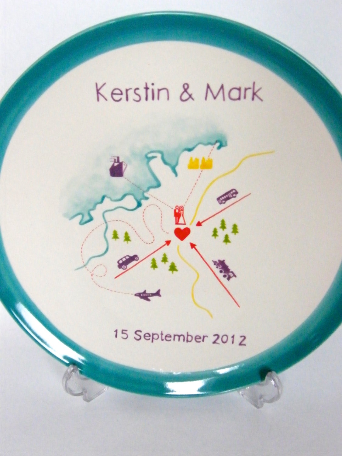 Customizable Wedding Plate