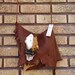 Bohemian Raw Elk leather purse/shoulder bag with native american beading for festivals