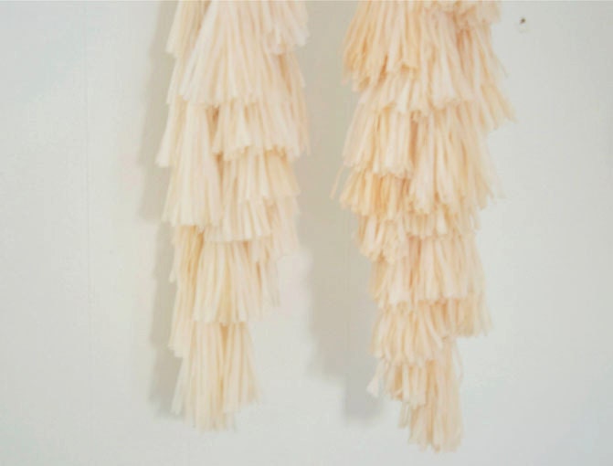 Garland Streamers: Long/Short streams in peach