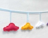 Felt Cloud Garland Rainbow Cloud Felt Banner