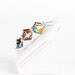 Xilion Crystal Earrings / Swarovski beaded dangling bridal rainbow xilion beads earrings