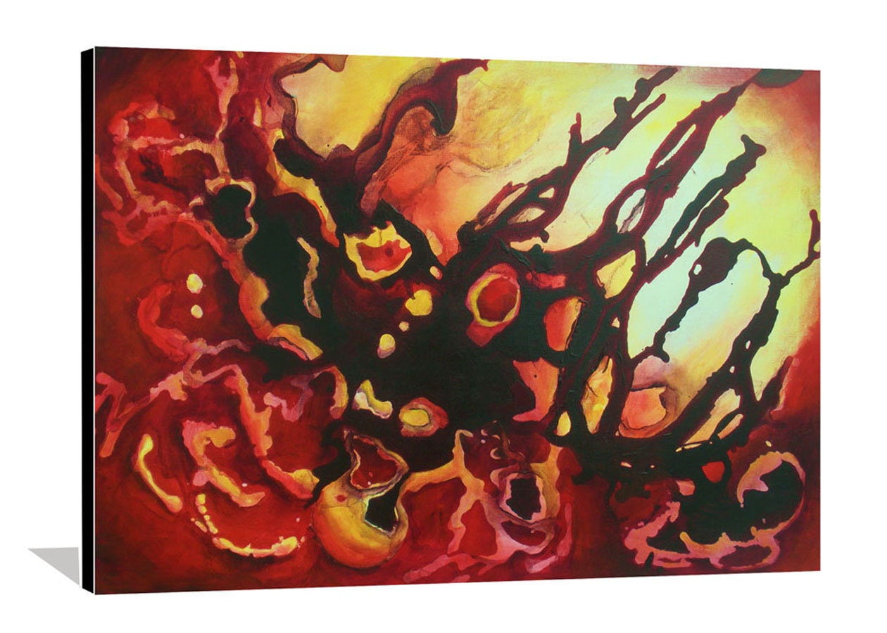 Large Painting Original Painting Abstract Painting on Canvas "Taken by Light" Modern Art Acrylic Painting 36x24 By Heather Day