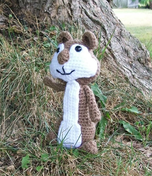 Chipmunk - Amigurumi - Hand Crocheted