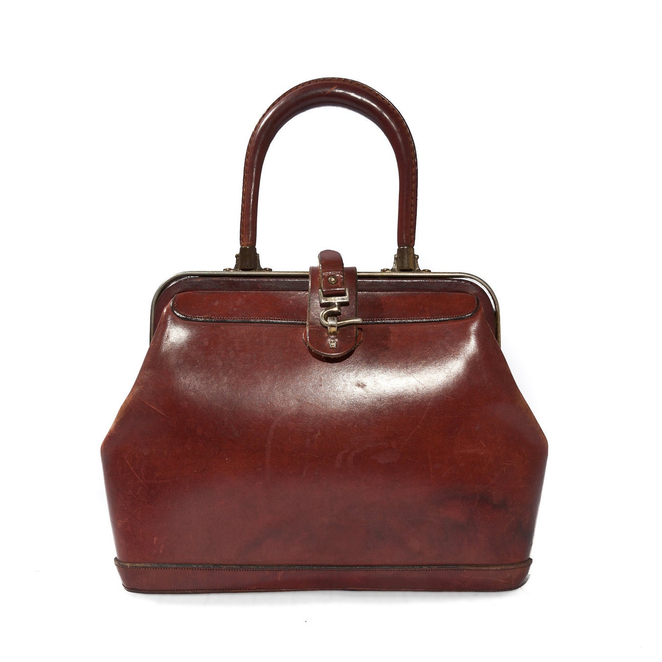 Vintage Etienne Aigner Leather Handbag Purse in Oxblood