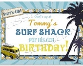 Vintage Surf Party Sign - Boys Birthday Party - DIY PRINTABLE FILE by Sassaby Il_170x135