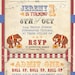 Vintage Circus Invitation - Kids Birthday Party - DIY PRINTABLE FILE by Sassaby