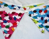 Graduation banner bunting / multicolored graduation caps / 9 feet long