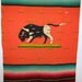 Old vintage Navajo South Western Mexican Area Rug, Wool Tapestry, Indian Throw