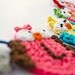 Instant Download - PDF Crochet Pattern - Garland of Colorful Owls - Text instructions and SYMBOL CHART instructions